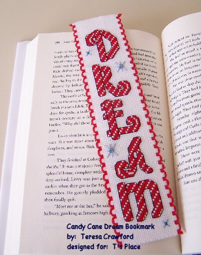 Candy Cane Dream Bookmark