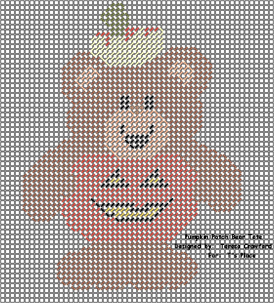 Pumpkin Patch Bear Tote Pattern