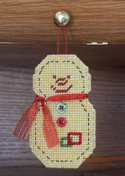 Antique Snowman Ornament